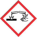 symboles danger corrosif